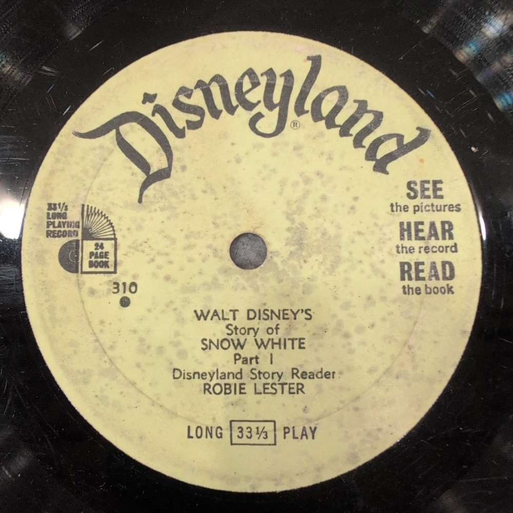 Disneyland Records Snow White and Peter Pan 33 1/3 RPM Vinyl Lot of 2 - Picture 2 of 6